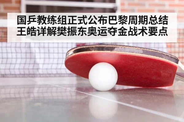 国乒教练组正式公布巴黎周期总结 王皓详解樊振东奥运夺金战术要点